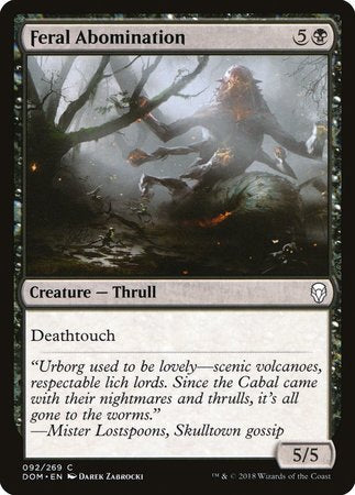 Feral Abomination [Dominaria] | Fandemonia Ltd