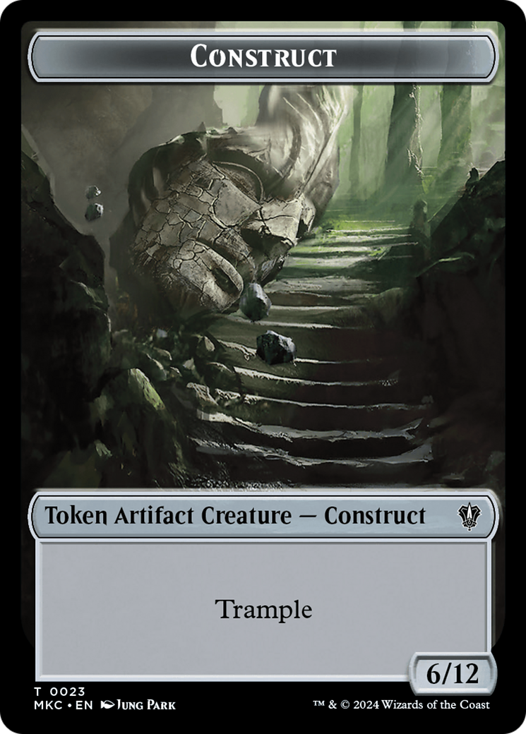 Construct // Soldier Double-Sided Token [Murders at Karlov Manor Commander Tokens] | Fandemonia Ltd