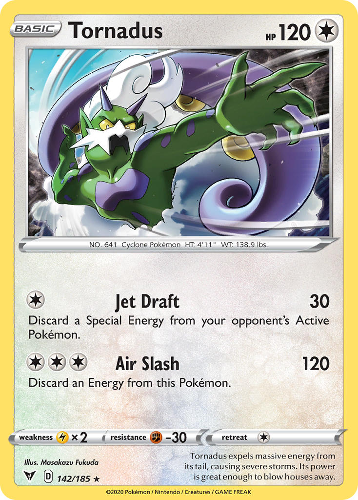 Tornadus (142/185) [Sword & Shield: Vivid Voltage] | Fandemonia Ltd