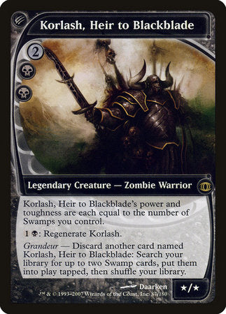 Korlash, Heir to Blackblade [Future Sight] | Fandemonia Ltd
