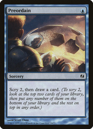 Preordain [Duel Decks: Venser vs. Koth] | Fandemonia Ltd