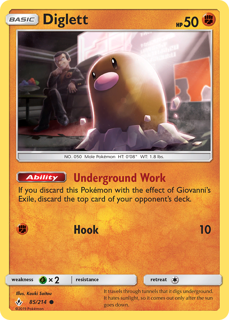 Diglett (85/214) [Sun & Moon: Unbroken Bonds] | Fandemonia Ltd