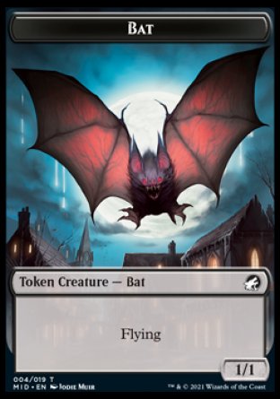 Bat Token [Innistrad: Midnight Hunt Tokens] | Fandemonia Ltd