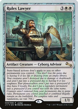 Rules Lawyer [Judge Gift Cards 2017] | Fandemonia Ltd