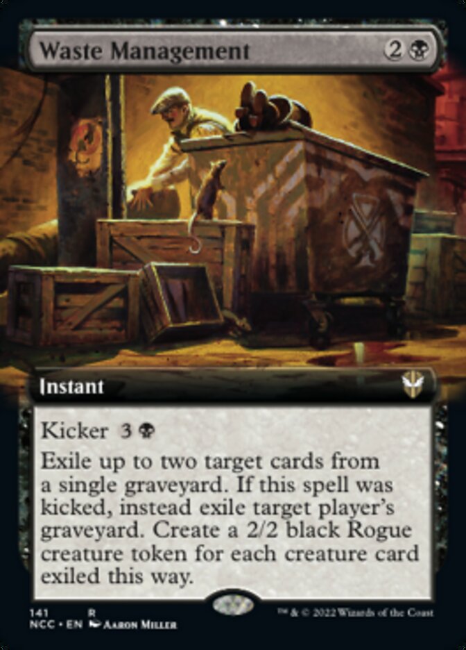 Waste Management (Extended Art) [Streets of New Capenna Commander] | Fandemonia Ltd