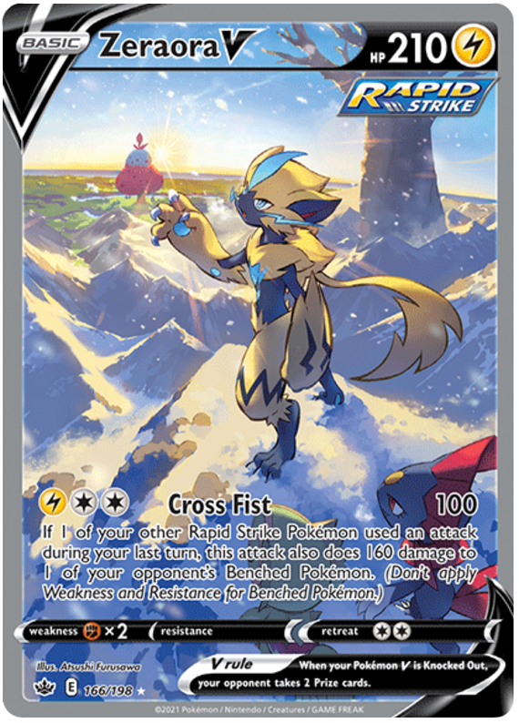 Zeraora V (166/198) [Sword & Shield: Chilling Reign] | Fandemonia Ltd