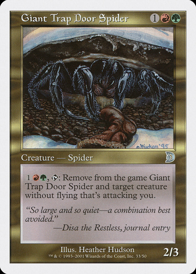 Giant Trap Door Spider [Deckmasters] | Fandemonia Ltd