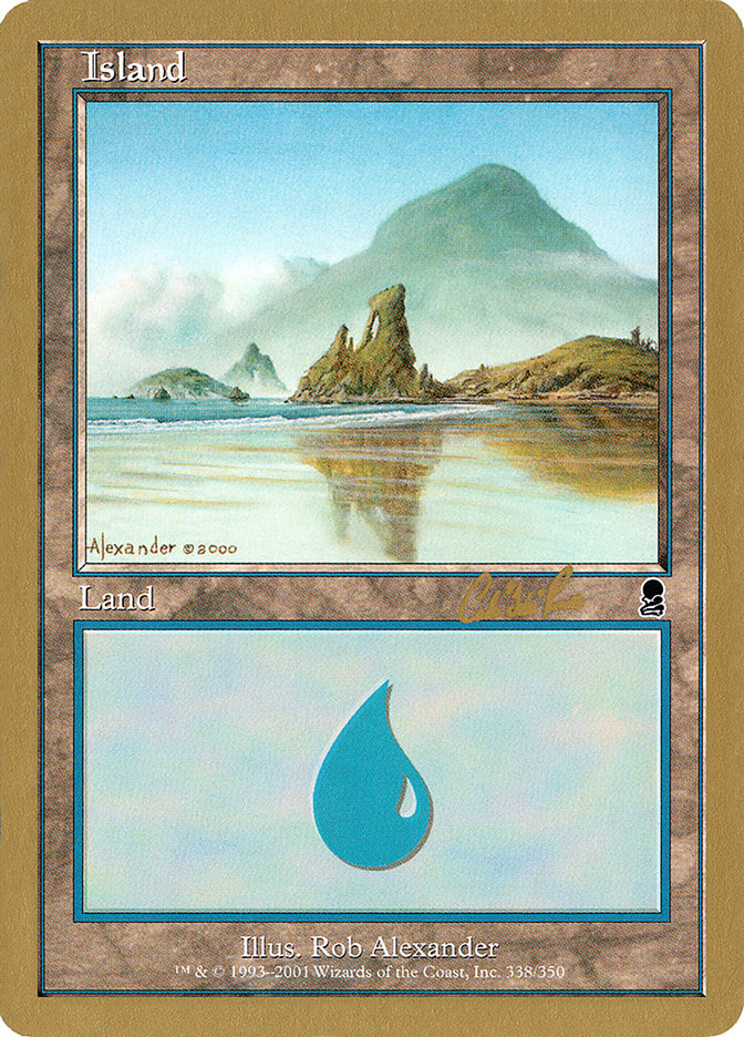 Island (cr338) (Carlos Romao) [World Championship Decks 2002] | Fandemonia Ltd