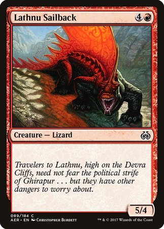 Lathnu Sailback [Aether Revolt] | Fandemonia Ltd
