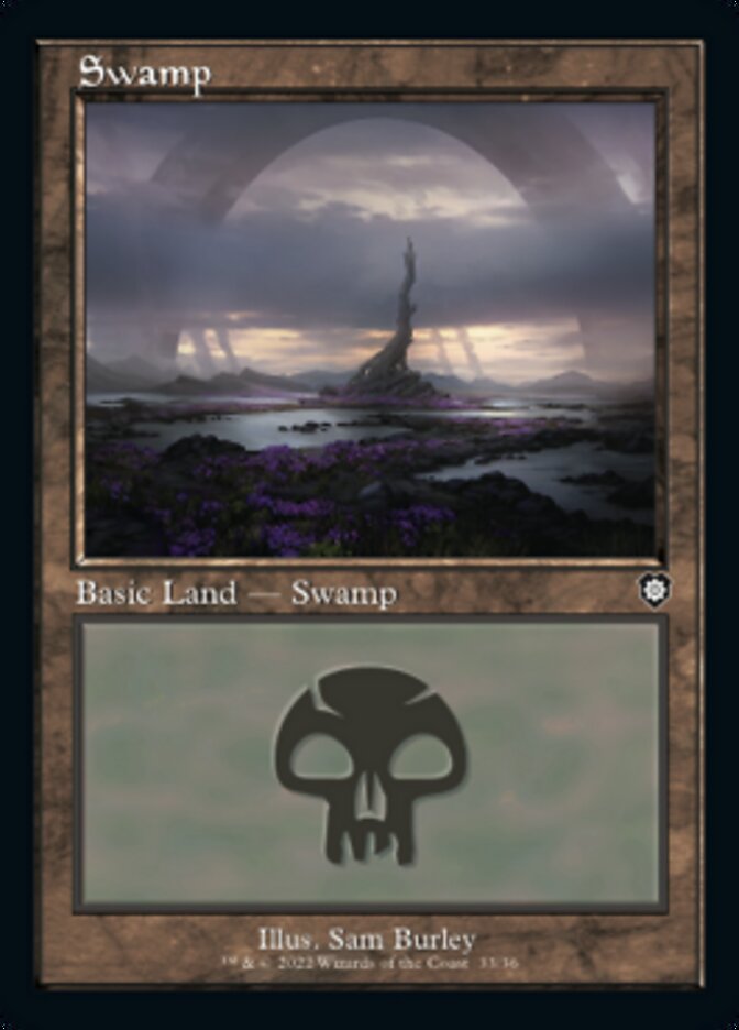 Swamp (033) (Retro) [The Brothers' War Commander] | Fandemonia Ltd