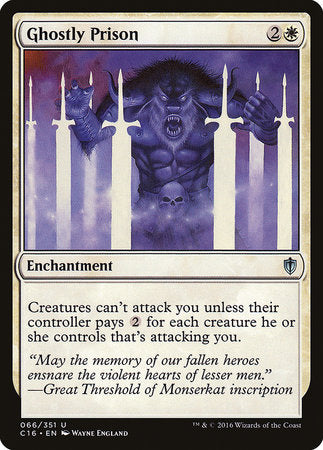 Ghostly Prison [Commander 2016] | Fandemonia Ltd
