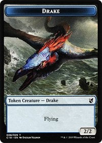 Drake // Human Double-sided Token [Commander 2019 Tokens] | Fandemonia Ltd