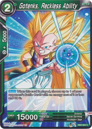 Gotenks, Reckless Ability [DB3-064] | Fandemonia Ltd