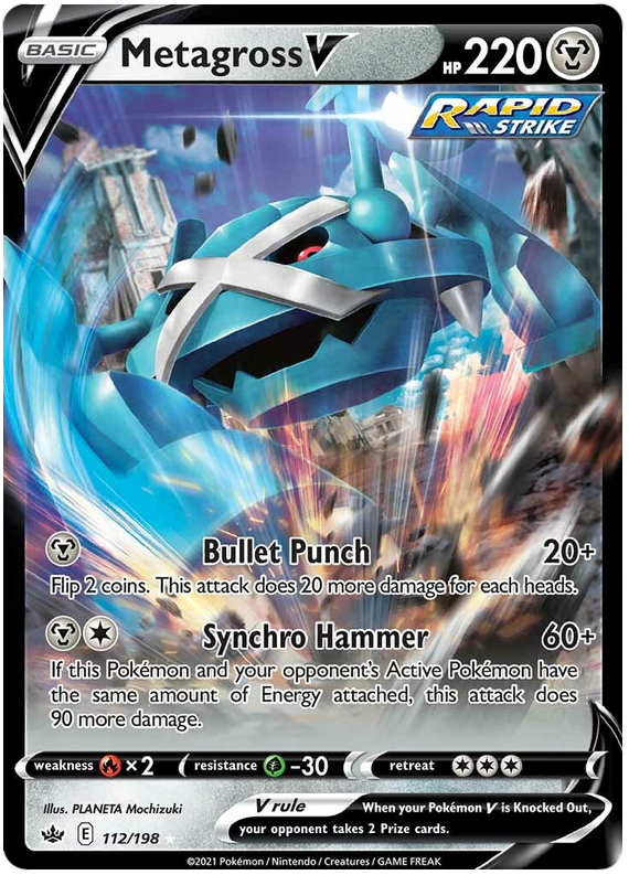 Metagross V (112/198) [Sword & Shield: Chilling Reign] | Fandemonia Ltd