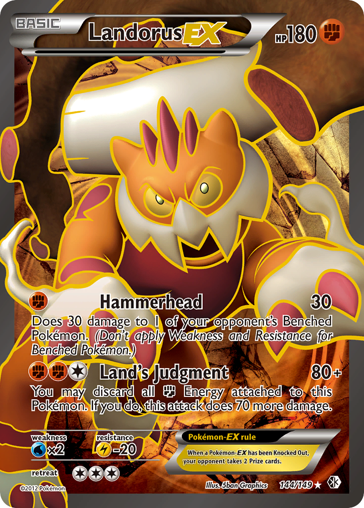 Landorus EX (144/149) [Black & White: Boundaries Crossed] | Fandemonia Ltd