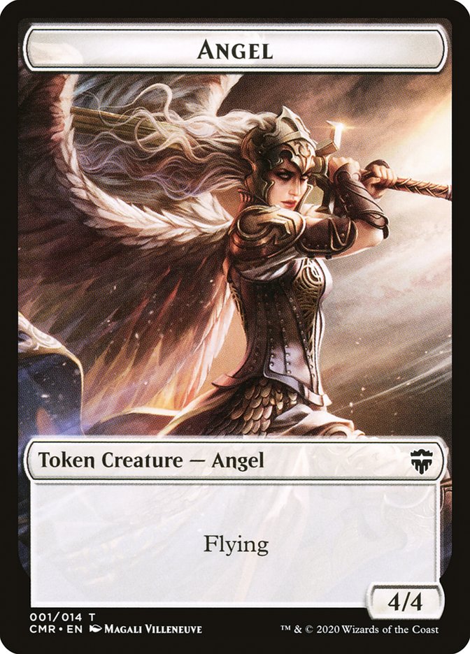 Angel // Elf Warrior Token [Commander Legends Tokens] | Fandemonia Ltd