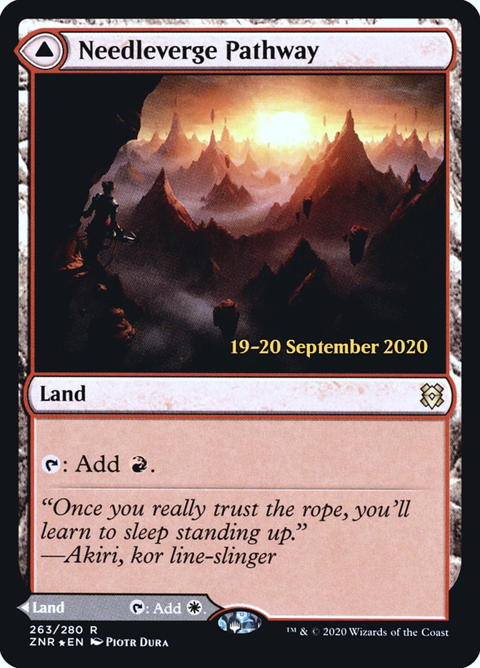 Needleverge Pathway // Pillarverge Pathway  [Zendikar Rising Prerelease Promos] | Fandemonia Ltd