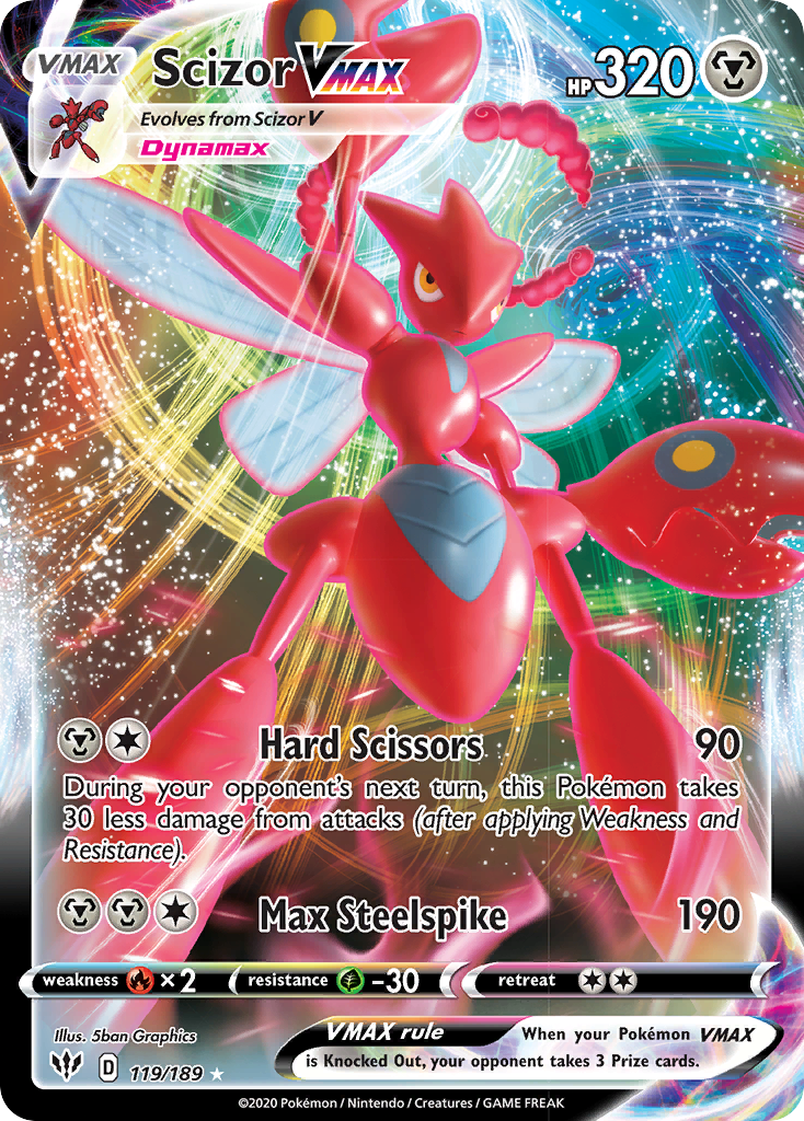 Scizor VMAX (119/189) [Sword & Shield: Darkness Ablaze] | Fandemonia Ltd