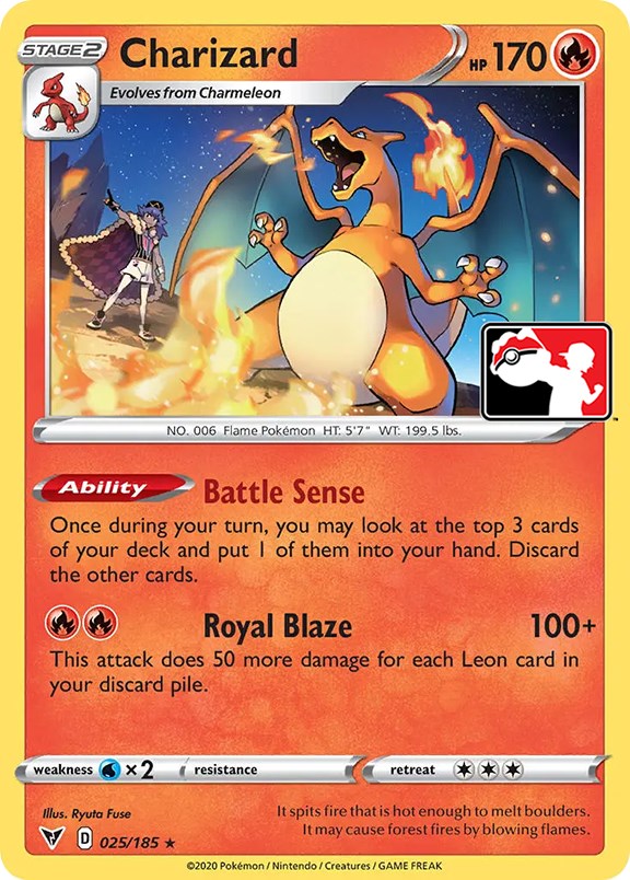 Charizard (025/185) [Prize Pack Series One] | Fandemonia Ltd