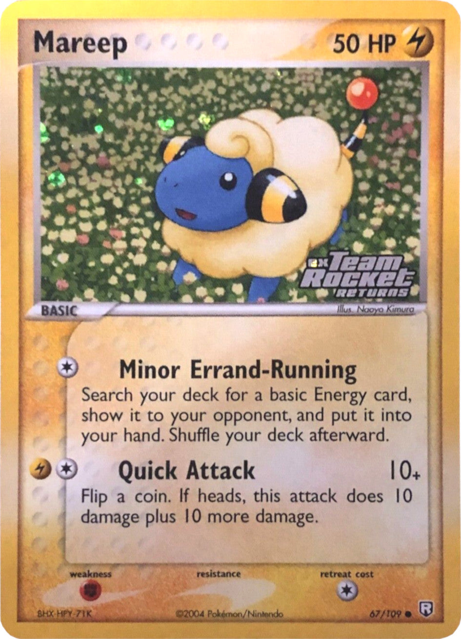 Mareep (67/109) (Stamped) [EX: Team Rocket Returns] | Fandemonia Ltd