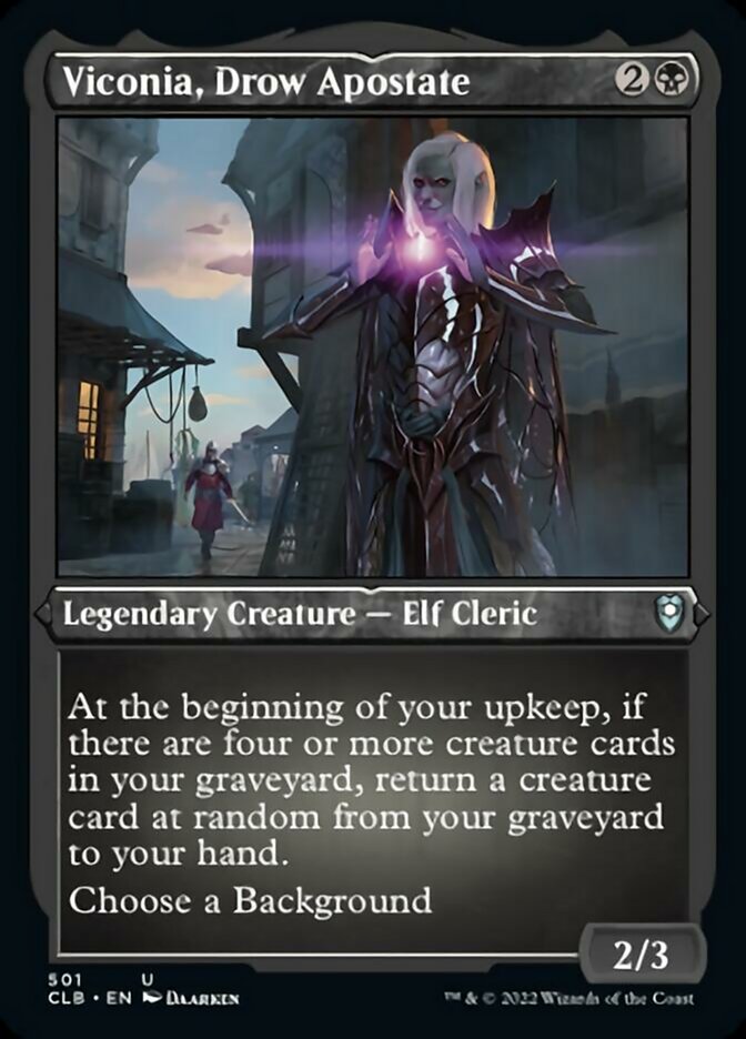 Viconia, Drow Apostate (Foil Etched) [Commander Legends: Battle for Baldur's Gate] | Fandemonia Ltd