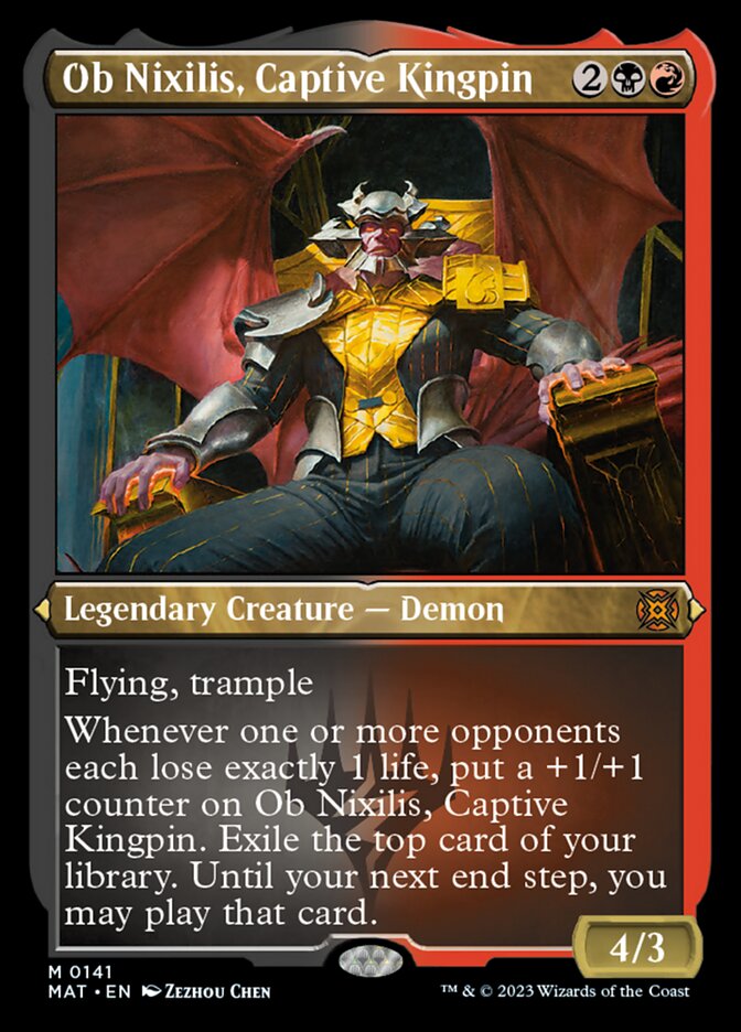 Ob Nixilis, Captive Kingpin (Foil Etched) [March of the Machine: The Aftermath] | Fandemonia Ltd