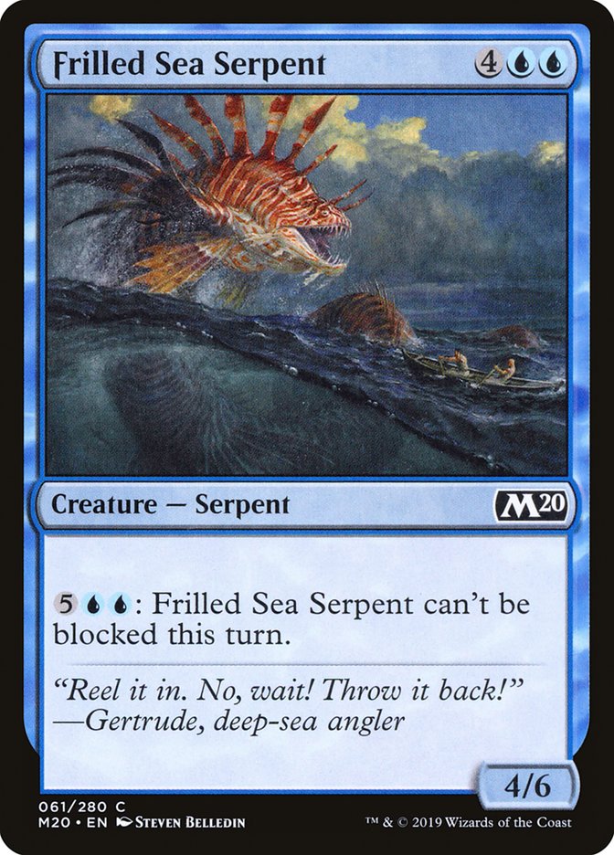 Frilled Sea Serpent [Core Set 2020] | Fandemonia Ltd