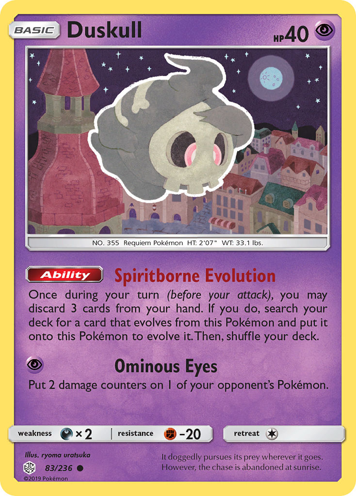 Duskull (83/236) [Sun & Moon: Cosmic Eclipse] | Fandemonia Ltd