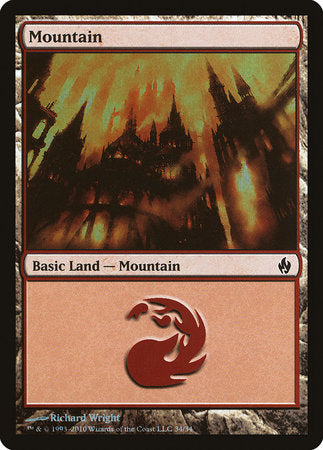 Mountain (34) [Premium Deck Series: Fire and Lightning] | Fandemonia Ltd