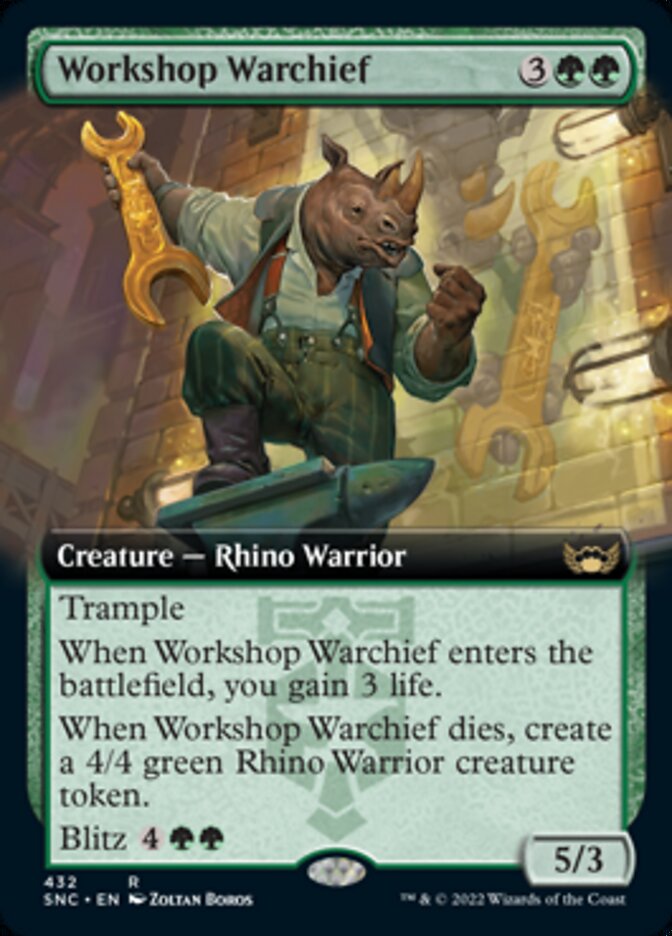 Workshop Warchief (Extended Art) [Streets of New Capenna] | Fandemonia Ltd