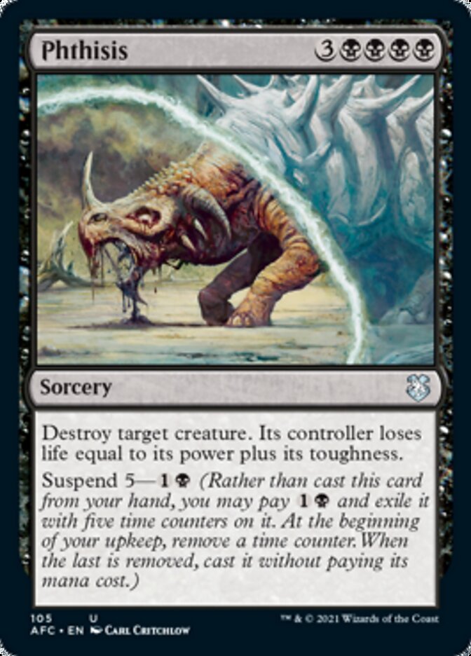 Phthisis [Dungeons & Dragons: Adventures in the Forgotten Realms Commander] | Fandemonia Ltd