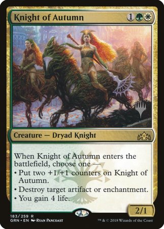 Knight of Autumn [Guilds of Ravnica Promos] | Fandemonia Ltd