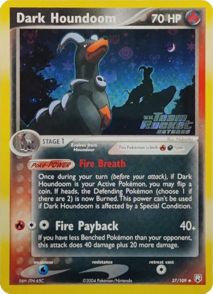 Dark Houndoom (37/109) (Stamped) [EX: Team Rocket Returns] | Fandemonia Ltd