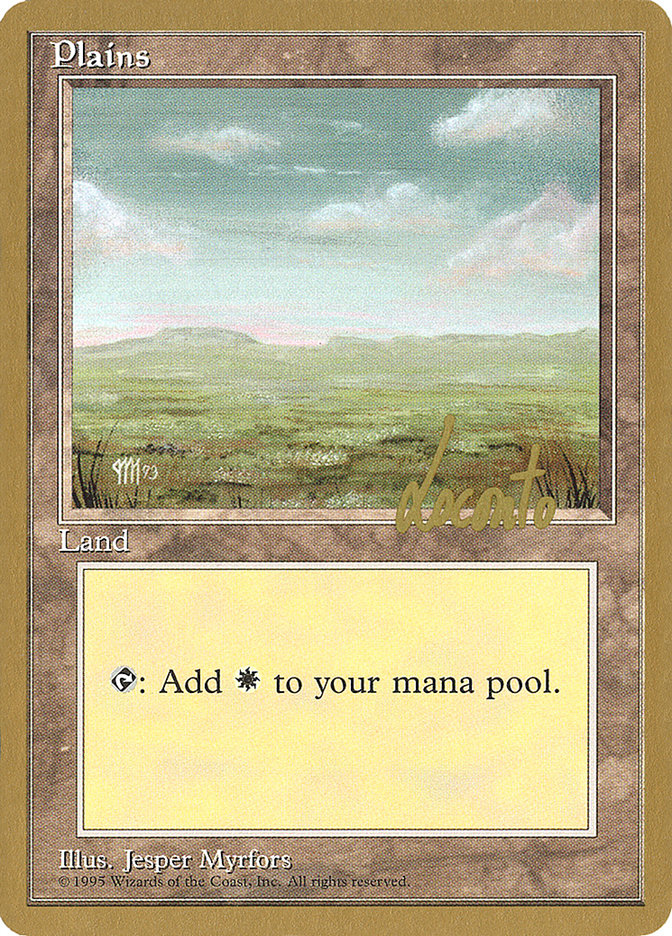 Plains (ml364) (Michael Loconto) [Pro Tour Collector Set] | Fandemonia Ltd