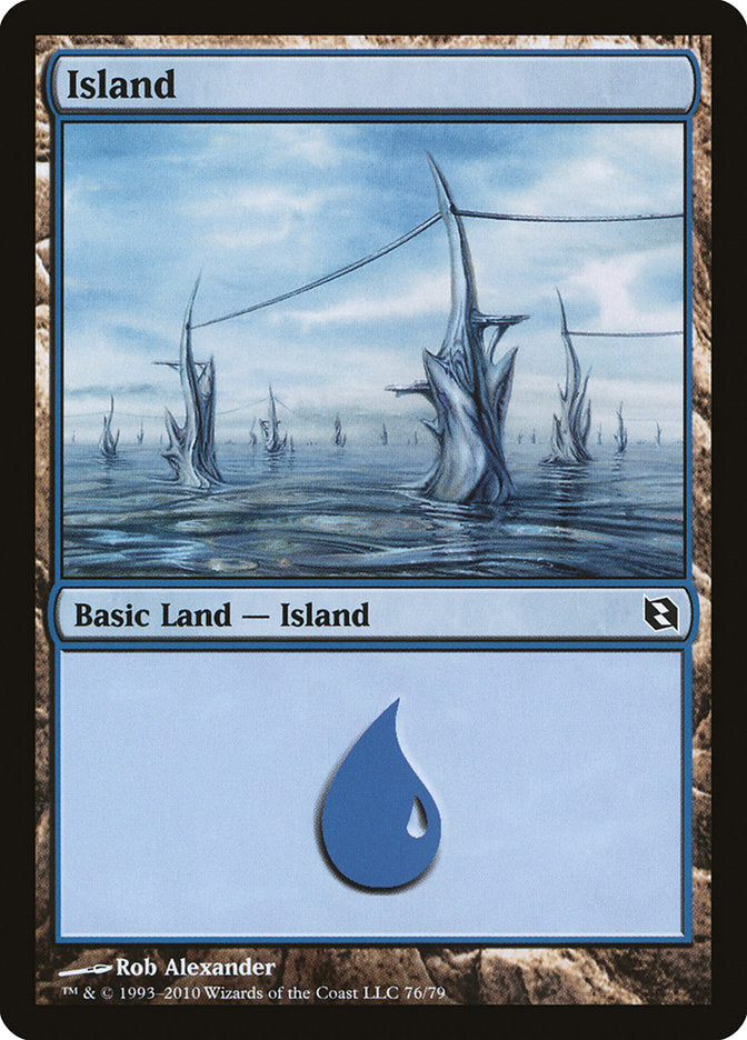 Island (76) [Duel Decks: Elspeth vs. Tezzeret] | Fandemonia Ltd
