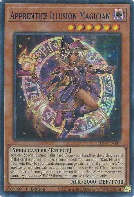 Apprentice Illusion Magician (Blue) [LDS3-EN087] Ultra Rare | Fandemonia Ltd