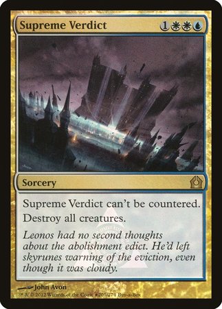 Supreme Verdict [Return to Ravnica Promos] | Fandemonia Ltd