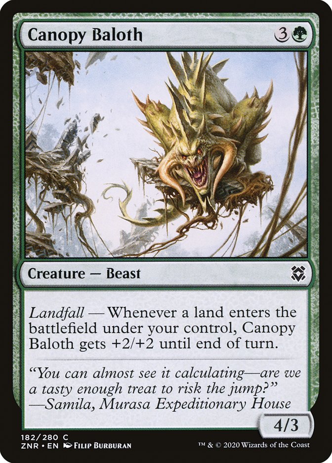 Canopy Baloth [Zendikar Rising] | Fandemonia Ltd