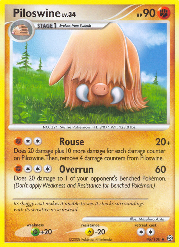 Piloswine (46/100) [Diamond & Pearl: Stormfront] | Fandemonia Ltd