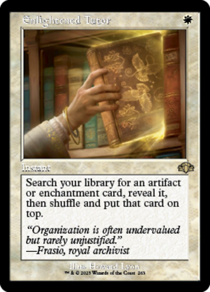 Enlightened Tutor (Retro) [Dominaria Remastered] | Fandemonia Ltd