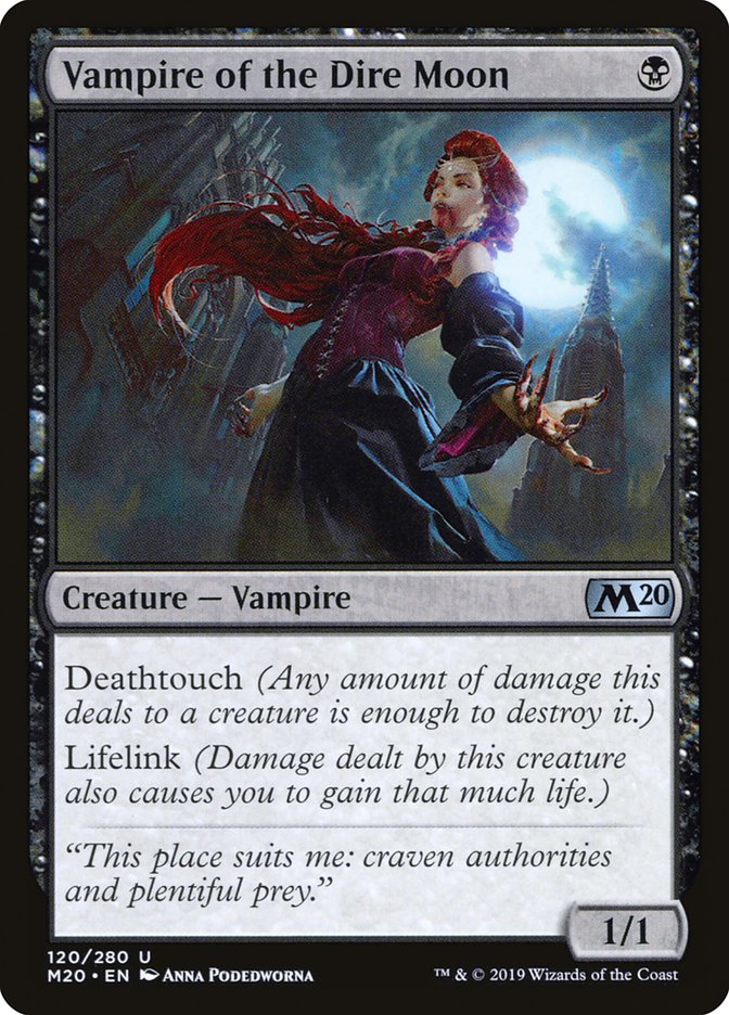 Vampire of the Dire Moon [Core Set 2020] | Fandemonia Ltd