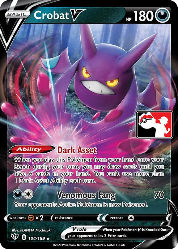 Crobat V (104/189) [Prize Pack Series One] | Fandemonia Ltd