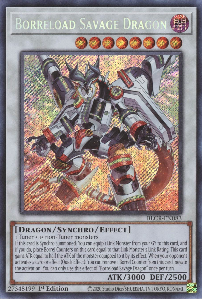 Borreload Savage Dragon [BLCR-EN083] Secret Rare | Fandemonia Ltd