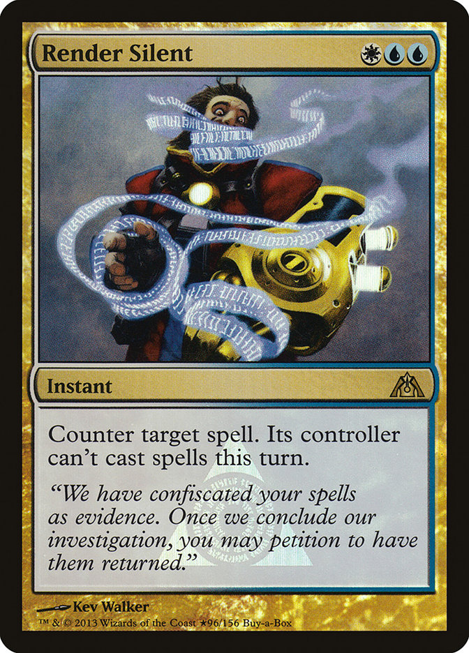 Render Silent (Buy-A-Box) [Dragon's Maze Promos] | Fandemonia Ltd