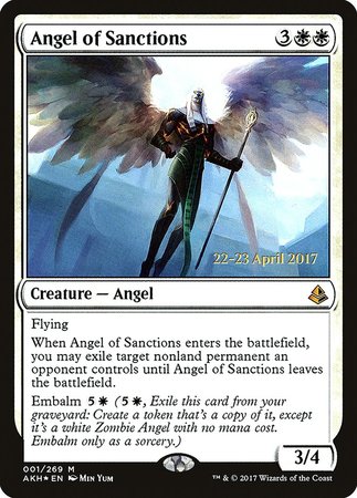 Angel of Sanctions [Amonkhet Promos] | Fandemonia Ltd