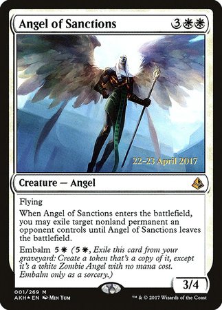 Angel of Sanctions [Amonkhet Promos] | Fandemonia Ltd
