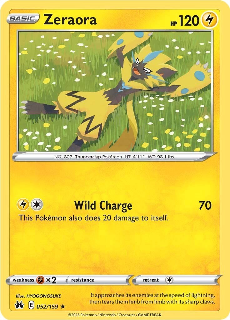 Zeraora (052/159) [Sword & Shield: Crown Zenith] | Fandemonia Ltd