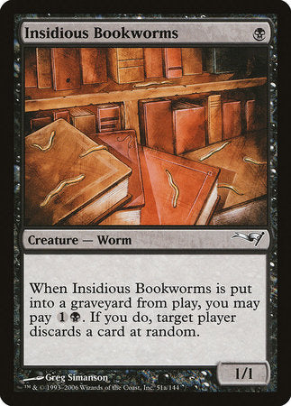 Insidious Bookworms (Version 2) [Coldsnap Theme Decks] | Fandemonia Ltd
