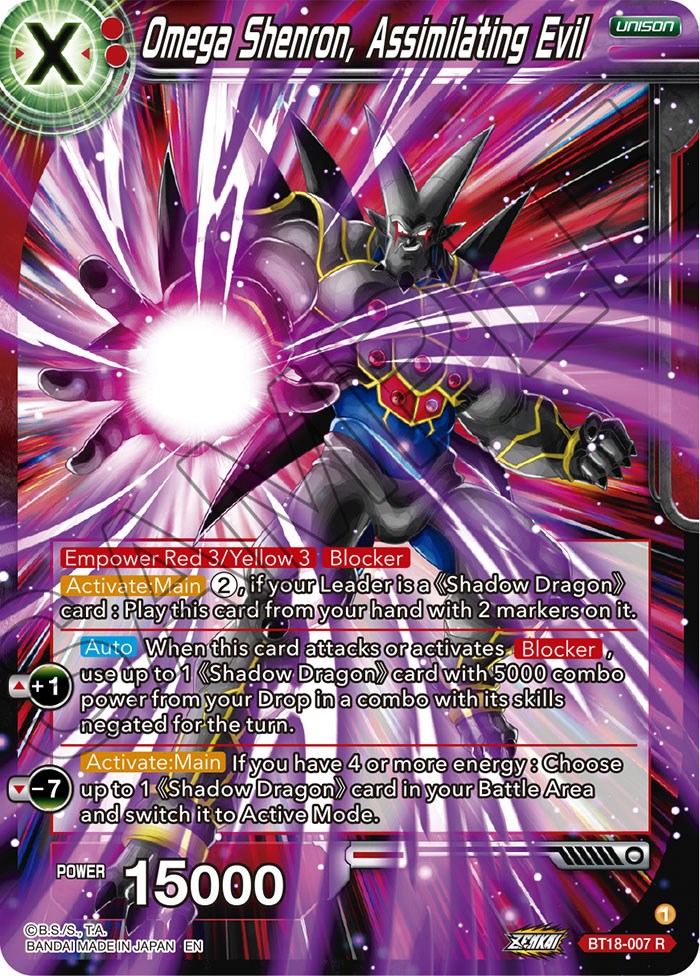 Omega Shenron, Assembling Evil (BT18-007) [Dawn of the Z-Legends] | Fandemonia Ltd