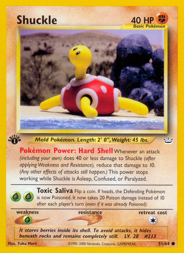 Shuckle (51/64) [Neo Revelation 1st Edition] | Fandemonia Ltd